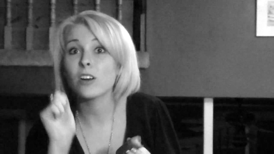 Blonde with penchant for gherkins