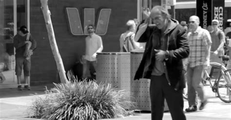 Mr. X ranting on the high street