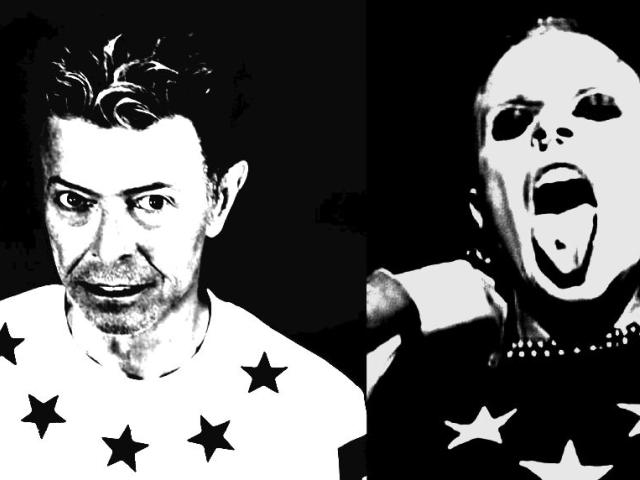 David Bowie and Keith Flint