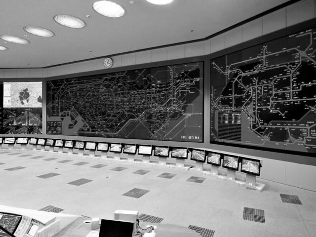 Modern police control room