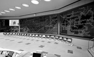 Modern police control room