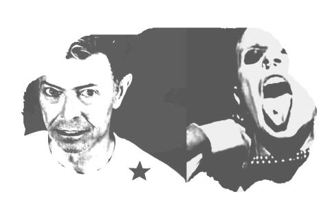 David Bowie and Keith Flint